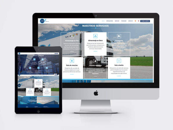 diseño web empresa logística y transporte