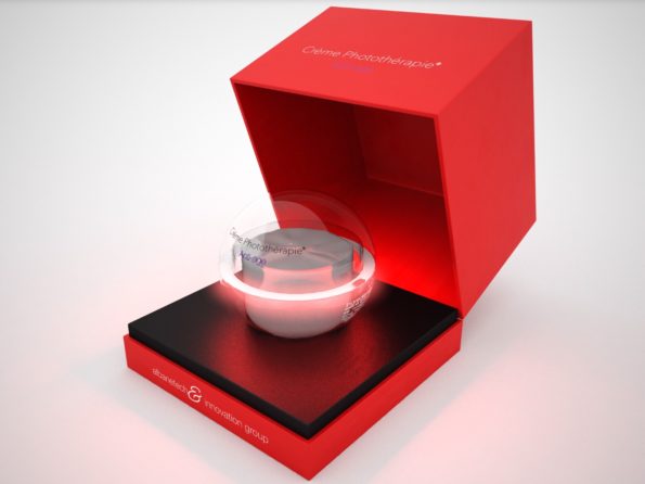 Modelado 3D para infografía bote de crema