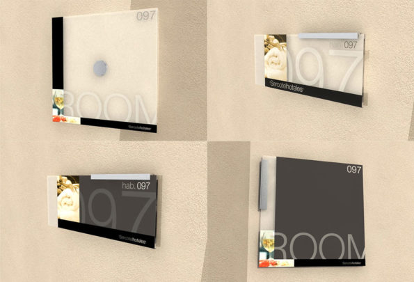 Placas señalética - Sercotel Hoteles - Brande Comunicación 01