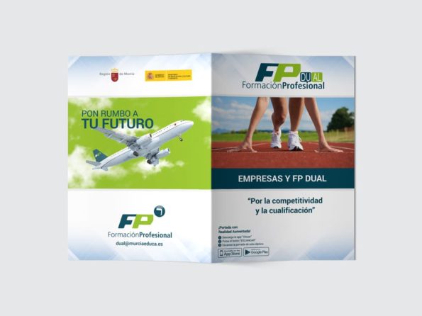 Diseño díptico Formación Profesional - Murcia Educa - Brande Comunicación