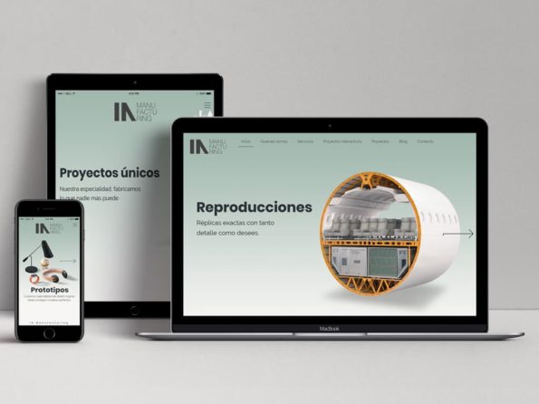 Diseño página web IA Manufacturing - Impresión 3D Murcia