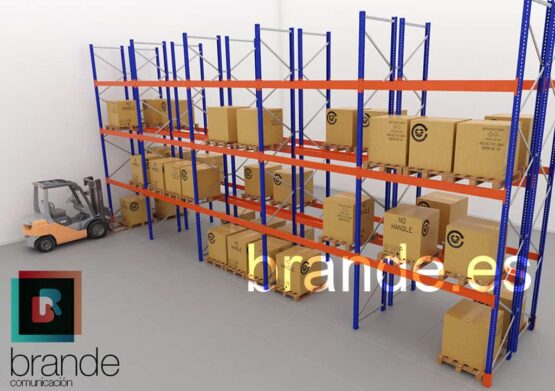 Infografía estanterías metálicas