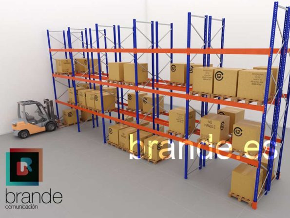 Infografía estanterías metálicas