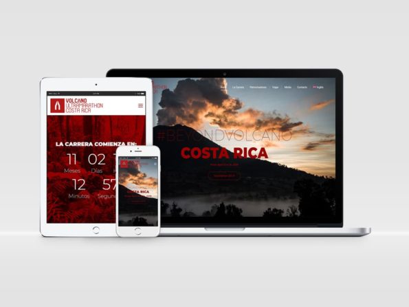 Diseño página web Volcano Ultra Marathon - Costa Rica