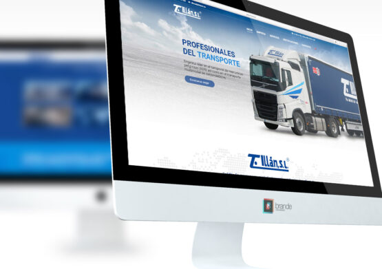 Ejemplo diseño de página web empresa de transportes