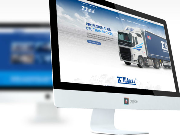 Ejemplo diseño de página web empresa de transportes