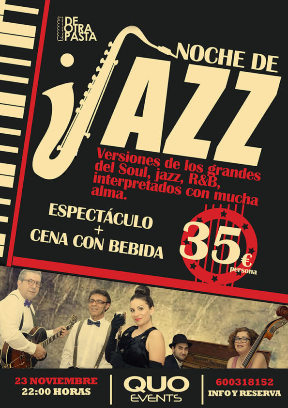 Diseño cartel noche de Jazz