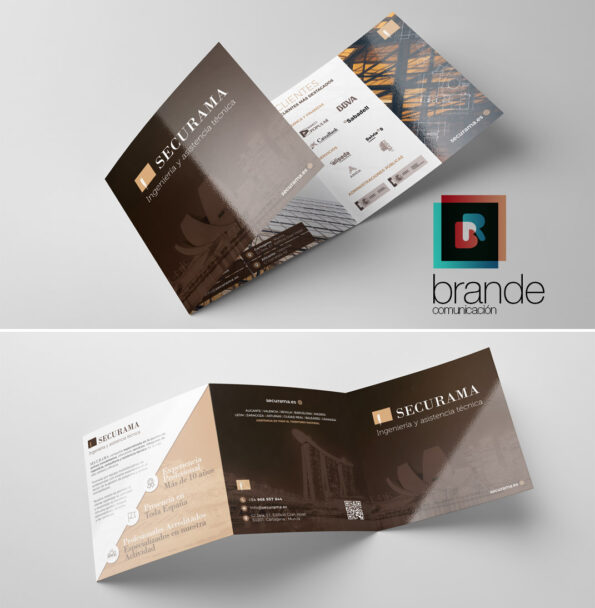 Diseño tríptico Securama ingeniería
