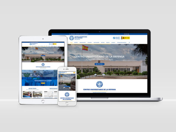 Diseño página web Centro Universitario de la Defensa