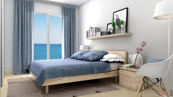 infografía 3D render interior vivienda