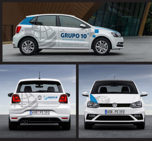 diseño rotulación vehículo comercial