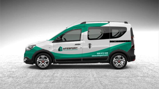 Rotulación furgoneta empresa construcción