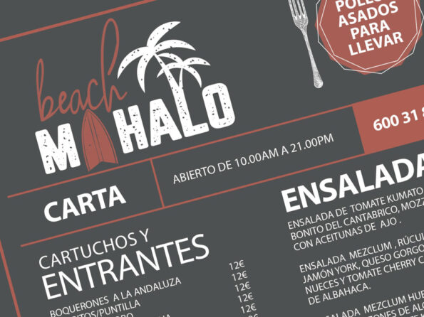 carta menú para restaurantes bares y cafeterías
