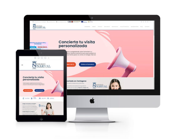 Diseño página web Instituto Colegio Narval