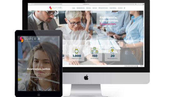 Diseño página web empresa de consultoría Superia