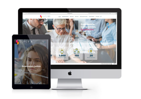 Diseño página web empresa de consultoría Superia
