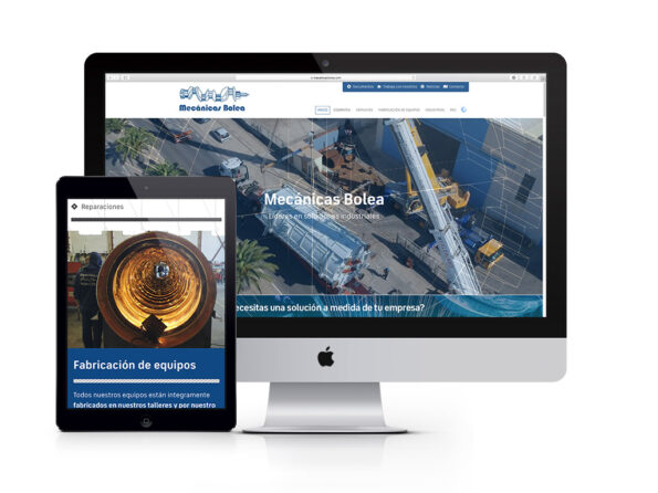 Diseño página web Mecánicas Bolea