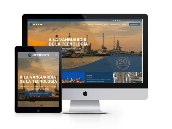 Diseño website Arocam