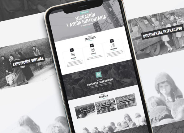 diseño página web proyecto europeo Migraid