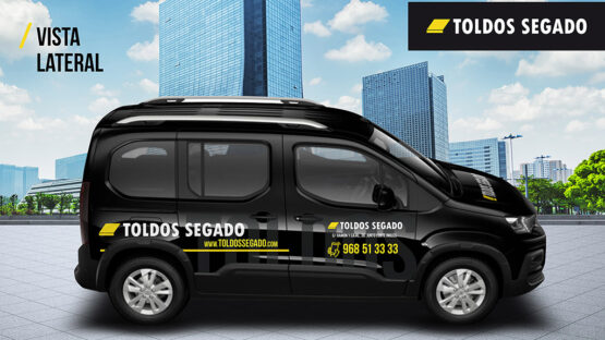 Ejemplo diseño rotulación furgoneta empresa