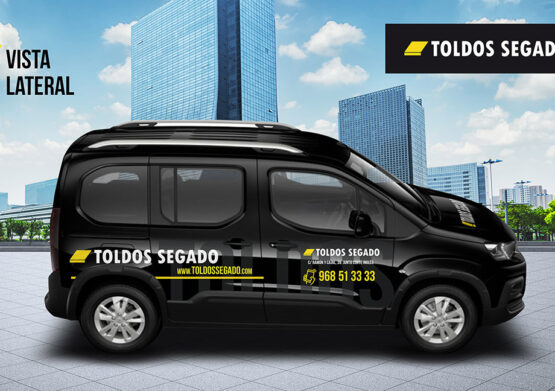 Ejemplo diseño rotulación furgoneta empresa