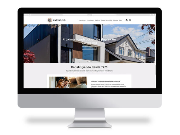 diseño página web constructora promotora