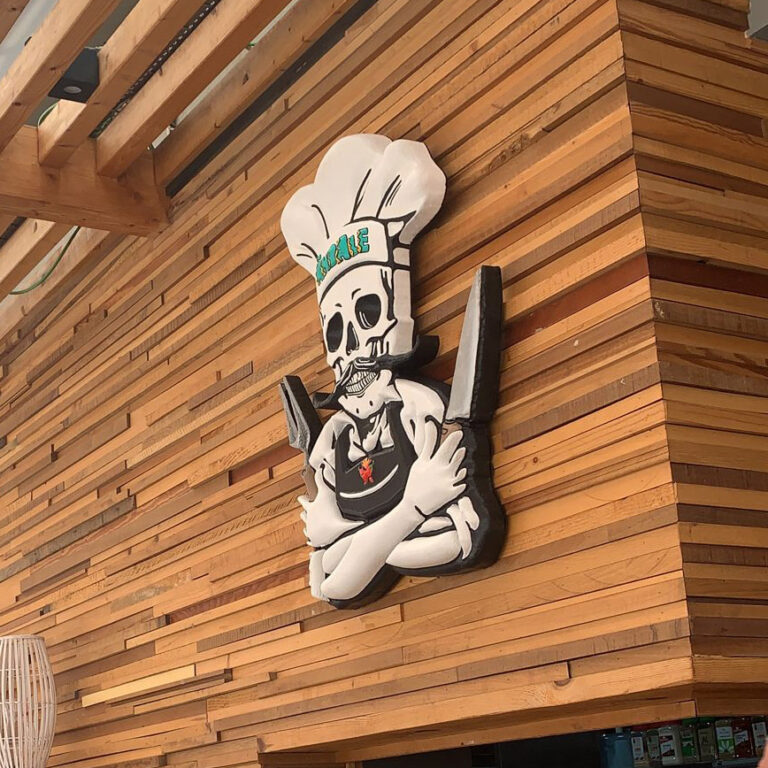 rotulo 3d volumétrico restaurante