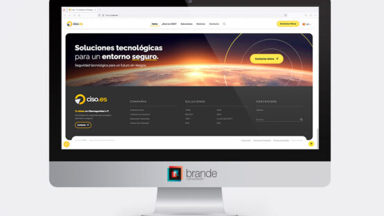 Diseño de página web corporativa y de servicios y productos de empresa de ciberseguridad CISO