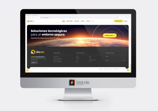 Diseño de página web corporativa y de servicios y productos de empresa de ciberseguridad CISO