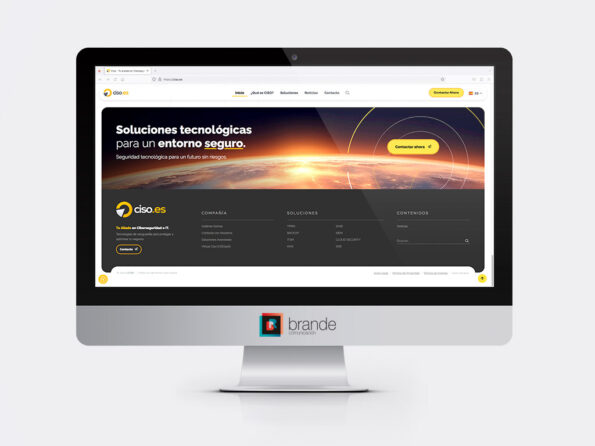Diseño de página web corporativa y de servicios y productos de empresa de ciberseguridad CISO
