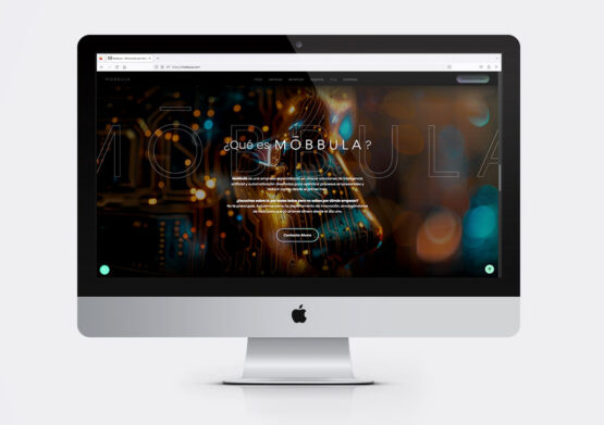 Diseño de Landing Page Mobbula inteligencia artificial