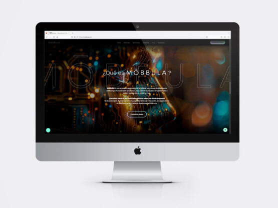 Diseño de Landing Page Mobbula inteligencia artificial