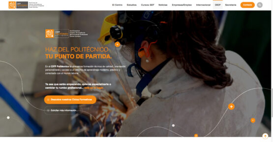 Diseño página web centro de enseñanza CIFP Politécnico