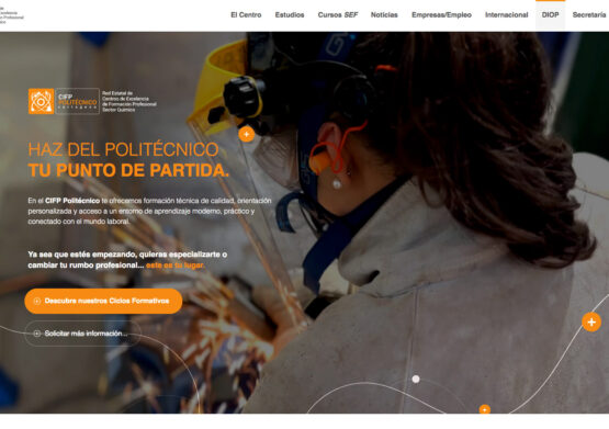 Diseño página web centro de enseñanza CIFP Politécnico
