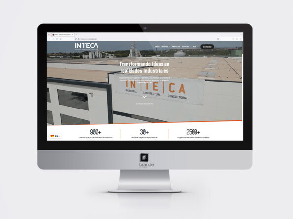 Diseño página web Inteca Ingeniería