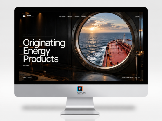 Diseño de página web premium cinematográfica e inmersiva desarrollada por BRANDE